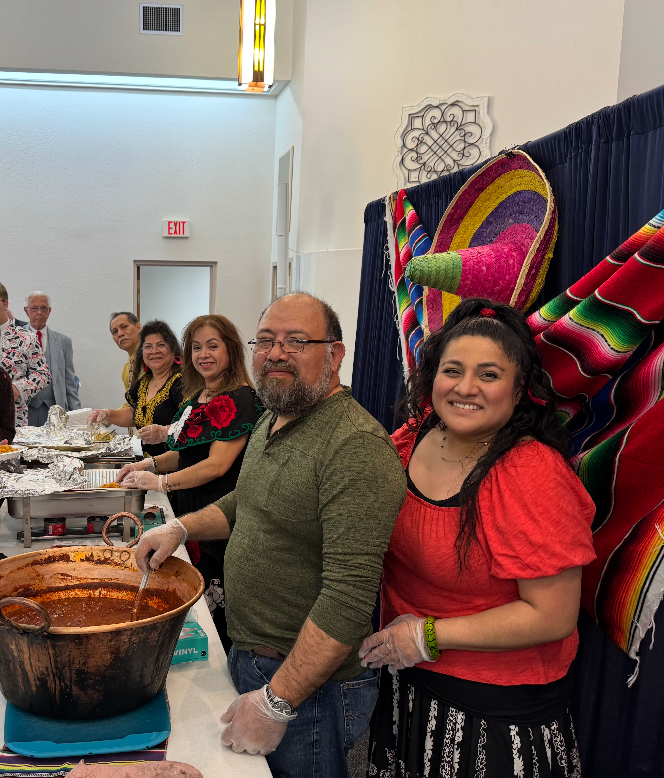 A shared meal at The Family Table at Mission View Baptist